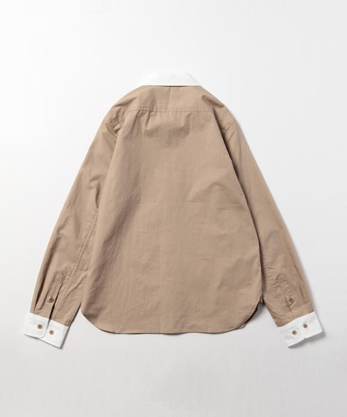 BEAMS BOY（ビームスボーイ）の「BEAMS BOY / ラウンド クレリック ロングスリーブ（シャツ/ブラウス・レディース・ベージュ/レッド/ブルー系その他・ONE SIZE）」の5枚目の写真