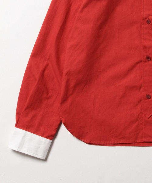 BEAMS BOY（ビームスボーイ）の「BEAMS BOY / ラウンド クレリック ロングスリーブ（シャツ/ブラウス・レディース・ベージュ/レッド/ブルー系その他・ONE SIZE）」の8枚目の写真