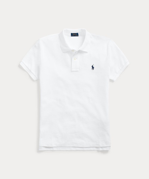 POLO RALPH LAUREN（ポロ ラルフ ローレン）の「クラシック フィット メッシュ ポロシャツ（ポロシャツ・レディース・ホワイト・M/S/XS/L/XL）」の2枚目の写真