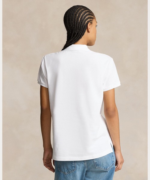 POLO RALPH LAUREN（ポロ ラルフ ローレン）の「クラシック フィット メッシュ ポロシャツ（ポロシャツ・レディース・ホワイト・M/S/XS/L/XL）」の4枚目の写真