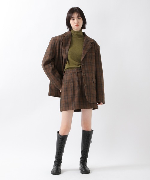 ALAND（エーランド）の「3.3Field Trip／CHECKミニスカート　2259016（スカート・レディース・ネイビー/ブラウン・FREE）」の17枚目の写真