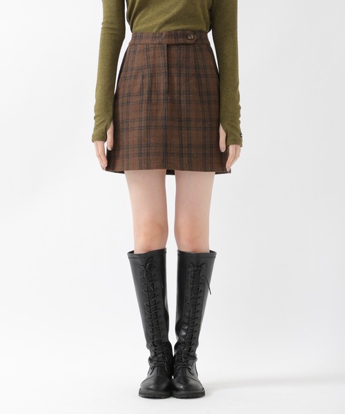 ALAND（エーランド）の「3.3Field Trip／CHECKミニスカート　2259016（スカート・レディース・ネイビー/ブラウン・FREE）」の13枚目の写真