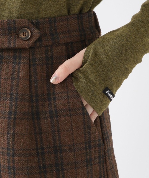 ALAND（エーランド）の「3.3Field Trip／CHECKミニスカート　2259016（スカート・レディース・ネイビー/ブラウン・FREE）」の6枚目の写真