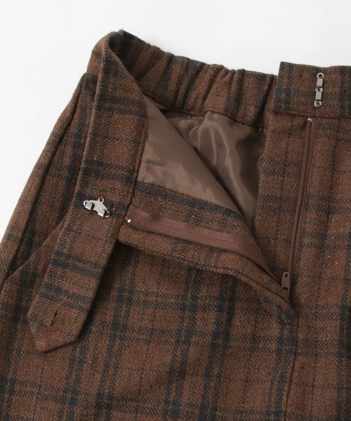 ALAND（エーランド）の「3.3Field Trip／CHECKミニスカート　2259016（スカート・レディース・ネイビー/ブラウン・FREE）」の11枚目の写真