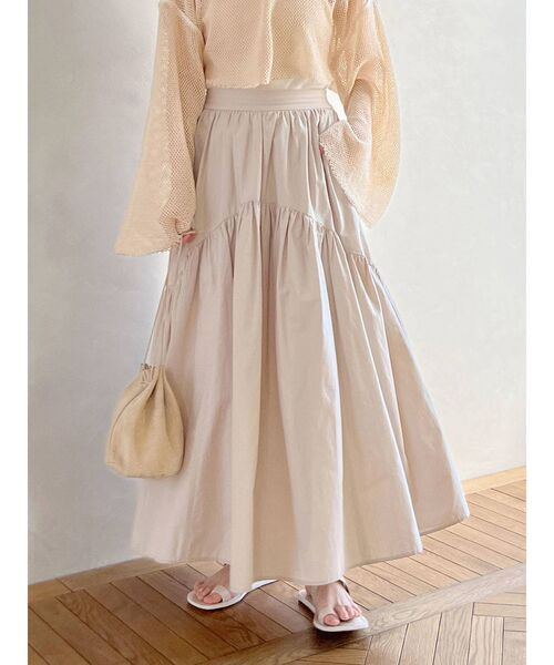 Ungrid(アングリッド)の「ギャザーデザインスカート(スカート・レディース・アイボリー/チャコールグレー/カーキ・FREE)」の14枚目の写真