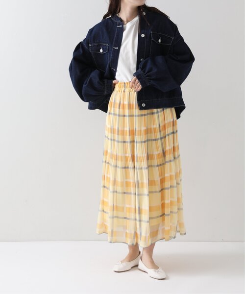 RAY CASSIN(レイカズン)の「デニムギャザーブルゾン(デニムジャケット・レディース・ブラック/ネイビー・FREE)」の10枚目の写真