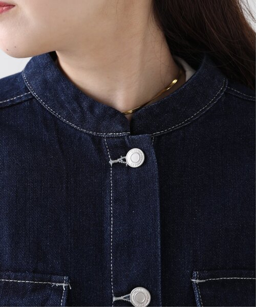 RAY CASSIN(レイカズン)の「デニムギャザーブルゾン(デニムジャケット・レディース・ブラック/ネイビー・FREE)」の16枚目の写真