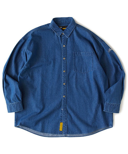 FAT(エフエイティー)の「TACK D(シャツ/ブラウス・メンズ・サックスブルー/ブラック/ブルー・JUMBO(XXL)/SKINNY(L)/FAT(XL)/TITCH(M))」の3枚目の写真