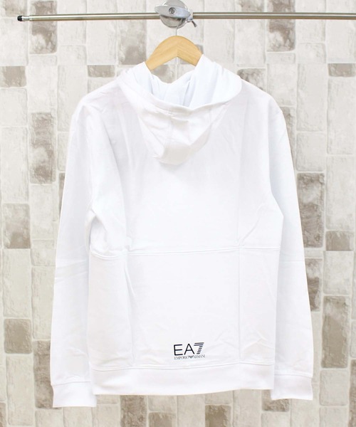 EMPORIO ARMANI(エンポリオアルマーニ)の「EA7 ビッグロゴベーシックスウェットパーカー 6KPM69 PJBWZ(パーカー・メンズ・ホワイト/ブラック・M/L/XL)」の3枚目の写真