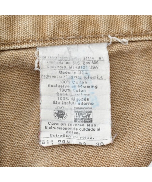 Carhartt(カーハート)の「【ヴィンテージ古着】Carhartt/カーハート ダック地 ペインターパンツ USA製(その他パンツ・メンズ・ベージュ・33inch)」の9枚目の写真