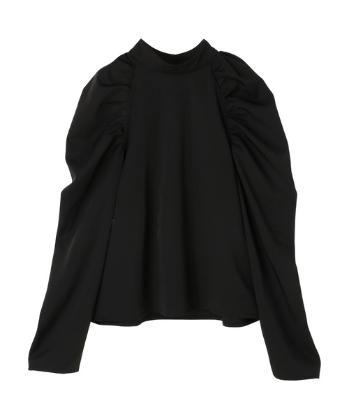 DURAS（デュラス）の「プチハイネックパワショルトップス（Tシャツ/カットソー・レディース・ブラック/アイボリー/ベージュ・FREE）」の13枚目の写真