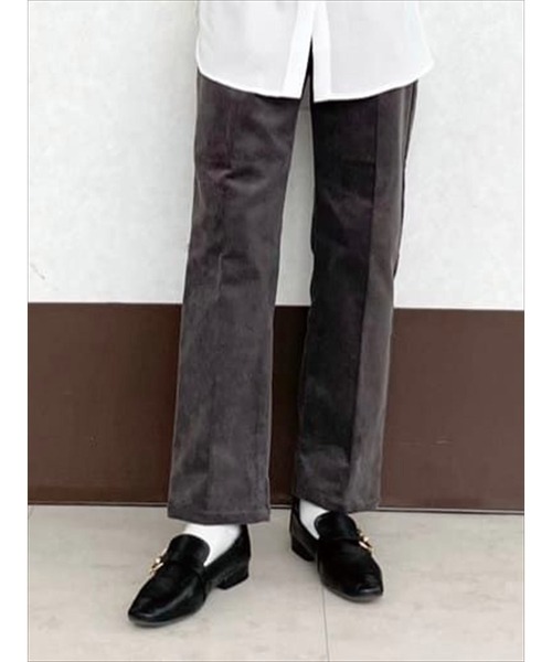 Lugnoncure（ルノンキュール）の「コーデュロイパンツ（その他パンツ・レディース・オフホワイト/ピンク/チャコール・MEDIUM/LARGE）」の3枚目の写真