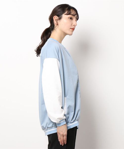 VIBGYOR（ヴィブジョー）の「VIBGYOR Select/スタジャン(BL)（スタジャン・レディース・ブラック/サックスブルー・LARGE/X-LARGE）」の4枚目の写真