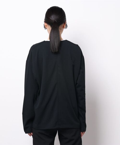 improves（インプローブス）の「カットジョーゼット ノーカラー カーディガン ジャケット セットアップ対応（ノーカラージャケット・メンズ・ベージュ/チャコールグレー/ライトブラウン/杢グレー/ブラウン/カーキ/オリーブ/ネイビー/ブラック・MEDIUM/LARGE）」の15枚目の写真