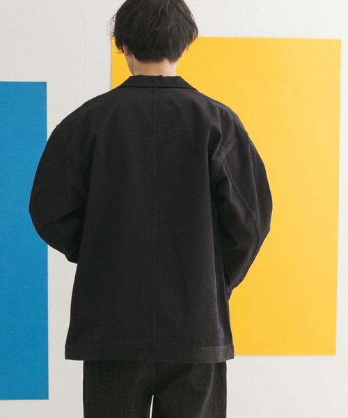 FORK&SPOON（フォークアンドスプーン）の「FORK&SPOON　オープンカラーツイルブルゾン（その他アウター・メンズ・ブラック/ブルー系その他・4/5）」の12枚目の写真