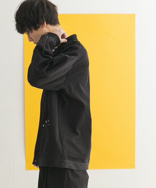 FORK&SPOON（フォークアンドスプーン）の「FORK&SPOON　オープンカラーツイルブルゾン（その他アウター・メンズ・ブラック/ブルー系その他・4/5）」の13枚目の写真