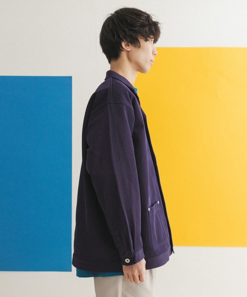 FORK&SPOON（フォークアンドスプーン）の「FORK&SPOON　オープンカラーツイルブルゾン（その他アウター・メンズ・ブラック/ブルー系その他・4/5）」の18枚目の写真