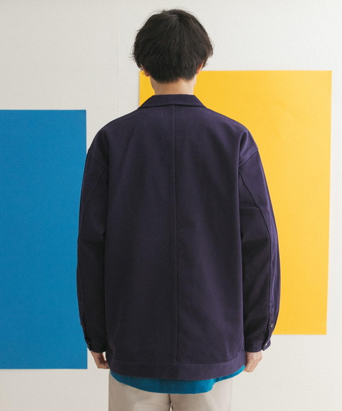 FORK&SPOON（フォークアンドスプーン）の「FORK&SPOON　オープンカラーツイルブルゾン（その他アウター・メンズ・ブラック/ブルー系その他・4/5）」の19枚目の写真