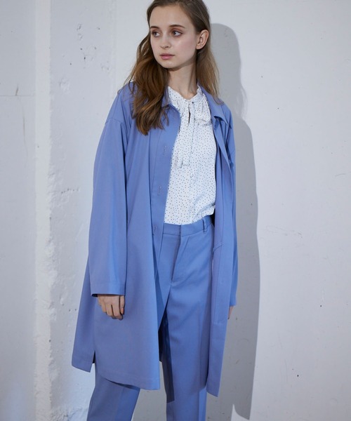 ステンカラーコート Claro ジャケット アウター セットアップ対応 ステンカラーコート ステンカラーコート Claro イネドクラロ のファッション Ined