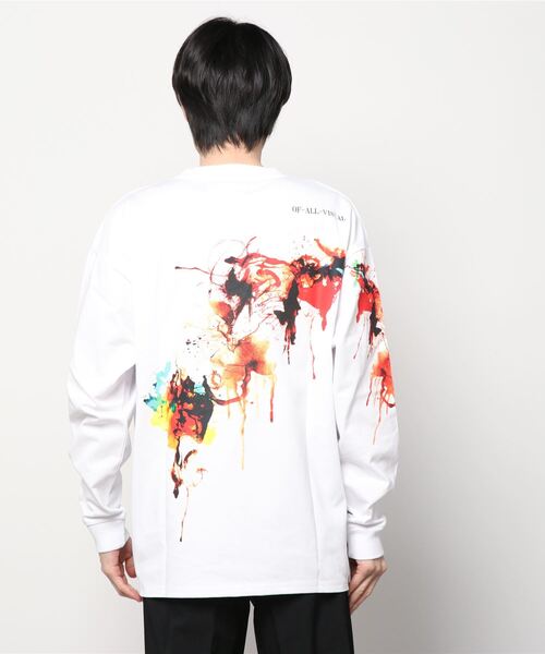 A4A（エーフォーエー）の「A4A(エーフォーエー)　BLURRED  ロンT（Tシャツ/カットソー・メンズ・ホワイト/ブラック・FREE）」の4枚目の写真