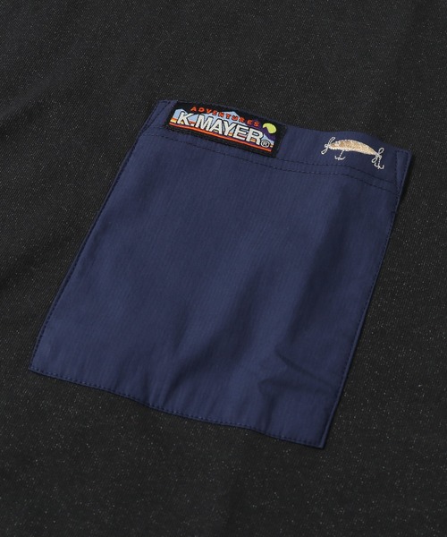 KRIFF MAYER（クリフメイヤー）の「クールタフアングラーポケT（Tシャツ/カットソー・メンズ・オレンジ/ブルー/チャコール/カーキ/オフホワイト・SMALL/MEDIUM/LARGE/X-LARGE）」の19枚目の写真