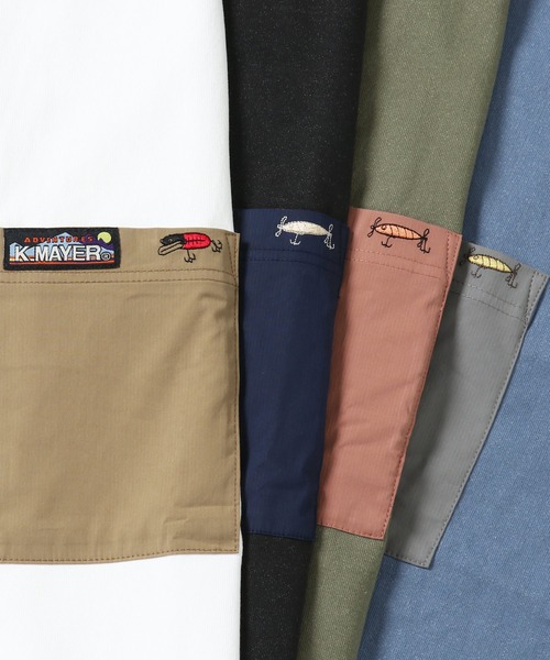 KRIFF MAYER（クリフメイヤー）の「クールタフアングラーポケT（Tシャツ/カットソー・メンズ・オレンジ/ブルー/チャコール/カーキ/オフホワイト・SMALL/MEDIUM/LARGE/X-LARGE）」の17枚目の写真