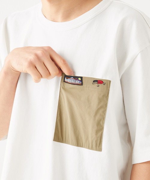 KRIFF MAYER（クリフメイヤー）の「クールタフアングラーポケT（Tシャツ/カットソー・メンズ・オレンジ/ブルー/チャコール/カーキ/オフホワイト・SMALL/MEDIUM/LARGE/X-LARGE）」の14枚目の写真