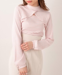 OLIVE des OLIVE | ヘルシーデコルテプルオーバー/カットアウトトップス(Tシャツ/カットソー)