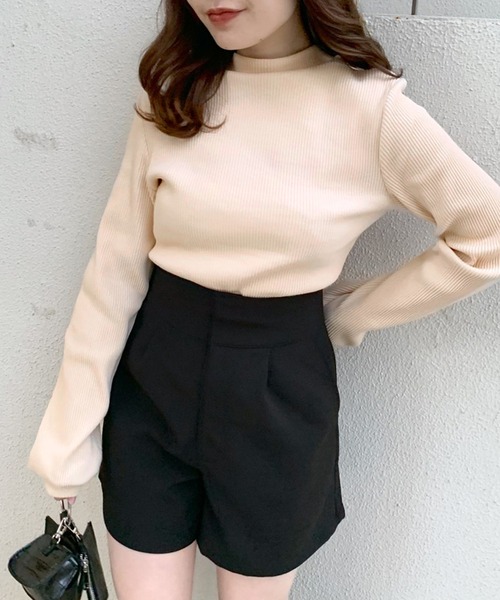 OLIVE des OLIVE(オリーブデオリーブ)の「ヘルシーデコルテプルオーバー/カットアウトトップス(Tシャツ/カットソー・レディース・オフホワイト/ピンク/ブラック/アイボリー/ホワイト・FREE)」の16枚目の写真