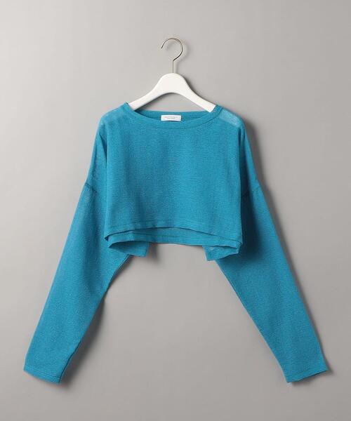 BEAUTY&YOUTH UNITED ARROWS（ビューティーアンドユースユナイテッドアローズ）の「BY ラッセル ショートロングスリーブTシャツ（Tシャツ/カットソー・レディース・オフホワイト/コバルトブルー/ブラック・FREE）」の12枚目の写真