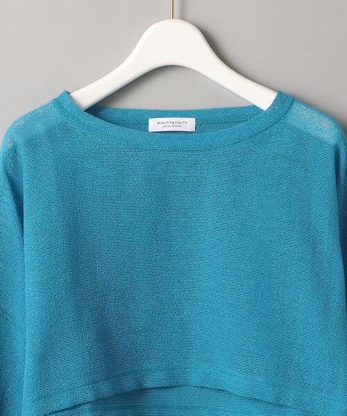 BEAUTY&YOUTH UNITED ARROWS（ビューティーアンドユースユナイテッドアローズ）の「BY ラッセル ショートロングスリーブTシャツ（Tシャツ/カットソー・レディース・オフホワイト/コバルトブルー/ブラック・FREE）」の14枚目の写真