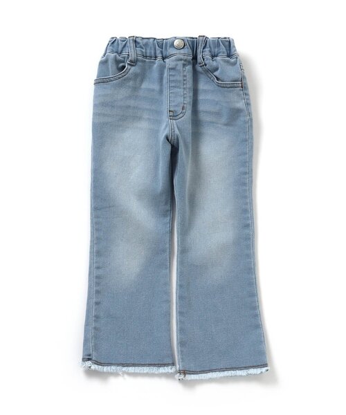 BREEZE（ブリーズ）の「フリンジフレアパンツ_ストレッチ 9分丈（その他パンツ・キッズ・ブルー/ブラック・130/100/80/110/90/120/140）」の7枚目の写真