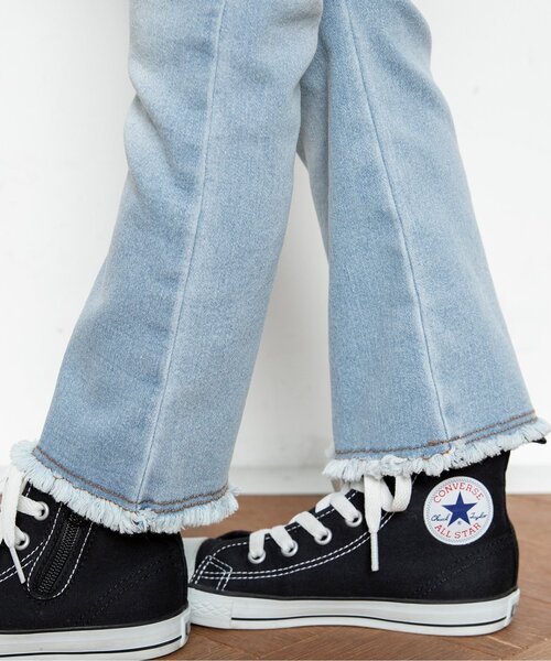 BREEZE（ブリーズ）の「フリンジフレアパンツ_ストレッチ 9分丈（その他パンツ・キッズ・ブルー/ブラック・130/100/80/110/90/120/140）」の19枚目の写真