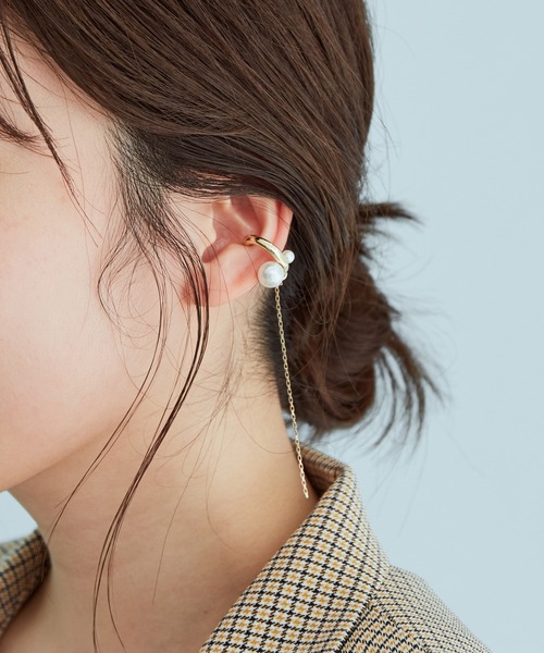 VIS（ビス）の「アソートチェーンイヤカフ（イヤリング・レディース・ゴールド/ゴールド系その他/ゴールド系その他2・FREE）」の3枚目の写真