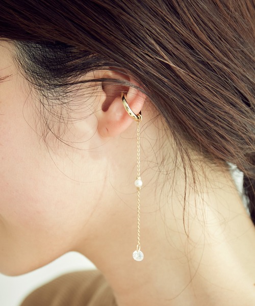 VIS（ビス）の「アソートチェーンイヤカフ（イヤリング・レディース・ゴールド/ゴールド系その他/ゴールド系その他2・FREE）」の6枚目の写真