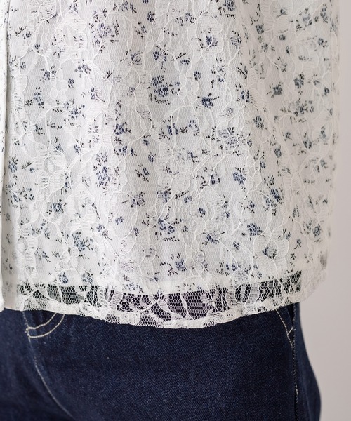 OLIVE des OLIVE（オリーブデオリーブ）の「半袖ボウタイブラウス（シャツ/ブラウス・レディース・ホワイト/ネイビー/オフホワイト・FREE）」の15枚目の写真