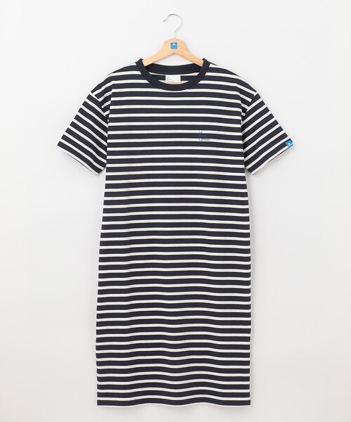 SHARE PARK(シェアパーク)の「【LADIES】UVカット ボーダーロゴ半袖カットワンピース(ワンピース・メンズ・ブルー系1/ホワイト系1・MEDIUM/SMALL/X-SMALL)」の13枚目の写真