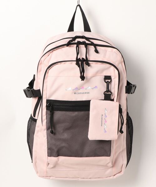 CONVERSE(コンバース)の「CONVERSE/コンバース SNEAKERS PRINT BACK PACK(バックパック/リュック・レディース・ブラック/ベージュ/ピンク/ホワイト・FREE)」の4枚目の写真