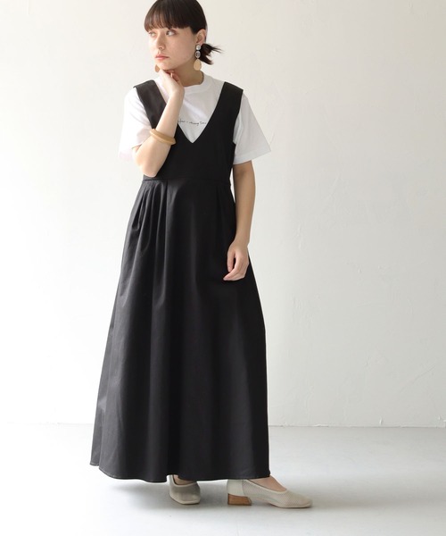 HER CLOSET（ハークローゼット）の「【shemoshelly】WEB限定5.6オンスカリグラフィーロゴTシャツ（Tシャツ/カットソー・レディース・ホワイト系その他2/ホワイト系その他/ブラック系その他/ブラック系その他2・M/L/S）」の16枚目の写真