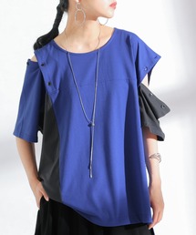 osharewalker | 『カットアウト配色アシメTシャツ』(Tシャツ/カットソー)