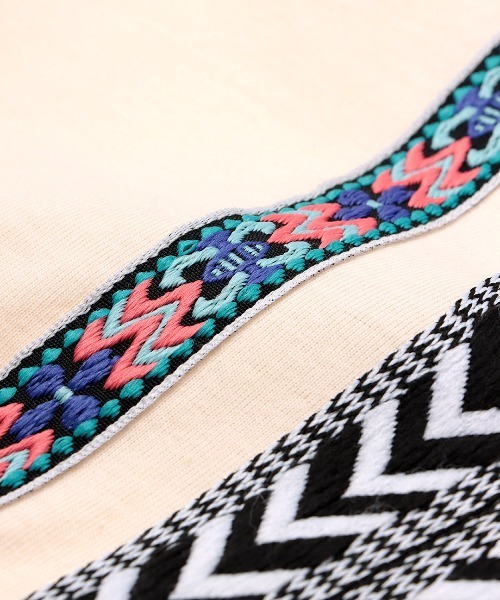 チチカカ（チチカカ）の「リサイクルコットン×チロリープルオーバー（シャツ/ブラウス・レディース・ホワイト/ブラック・FREE）」の13枚目の写真