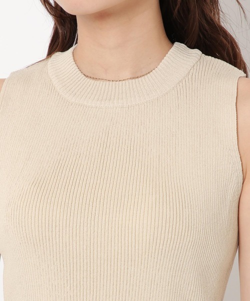 mysty woman（ミスティウーマン）の「アメスリニットタンク 283376（タンクトップ・レディース・ブラック/パープル/オレンジ/ライトベージュ・FREE）」の16枚目の写真