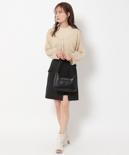 mysty woman（ミスティウーマン）の「アメスリニットタンク 283376（タンクトップ・レディース・ブラック/パープル/オレンジ/ライトベージュ・FREE）」の17枚目の写真