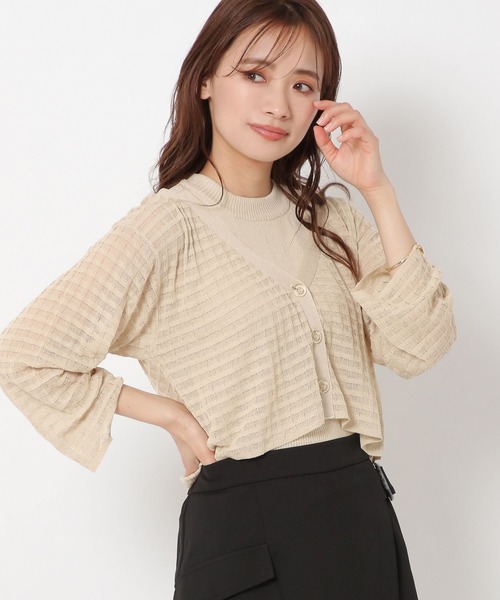 mysty woman（ミスティウーマン）の「アメスリニットタンク 283376（タンクトップ・レディース・ブラック/パープル/オレンジ/ライトベージュ・FREE）」の13枚目の写真