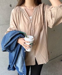 andme（アンドミー）の「ワッシャーコットンボリューム袖ギャザーブラウス（シャツ/ブラウス）」
