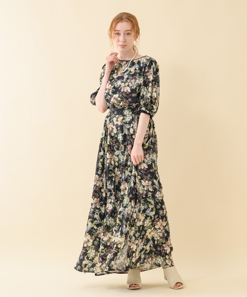 malla（マーラ）の「malla イペカビスコースフラワーブラウス（シャツ/ブラウス・レディース・ホワイト/ブラック・FREE）」の5枚目の写真