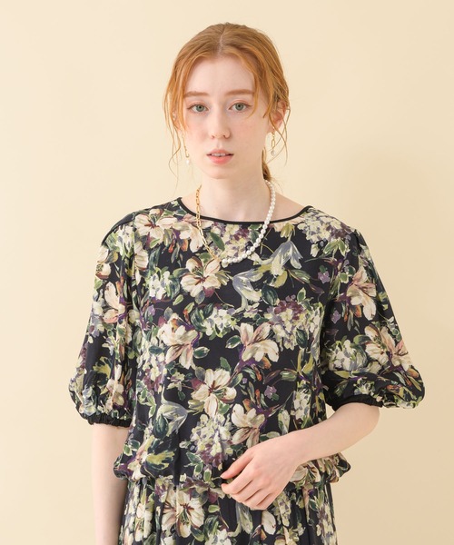 malla（マーラ）の「malla イペカビスコースフラワーブラウス（シャツ/ブラウス・レディース・ホワイト/ブラック・FREE）」の14枚目の写真