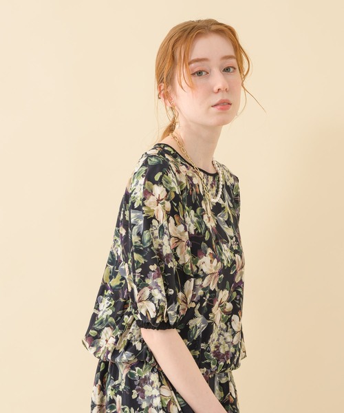 malla（マーラ）の「malla イペカビスコースフラワーブラウス（シャツ/ブラウス・レディース・ホワイト/ブラック・FREE）」の8枚目の写真