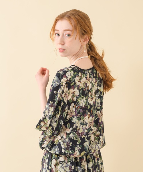 malla（マーラ）の「malla イペカビスコースフラワーブラウス（シャツ/ブラウス・レディース・ホワイト/ブラック・FREE）」の11枚目の写真