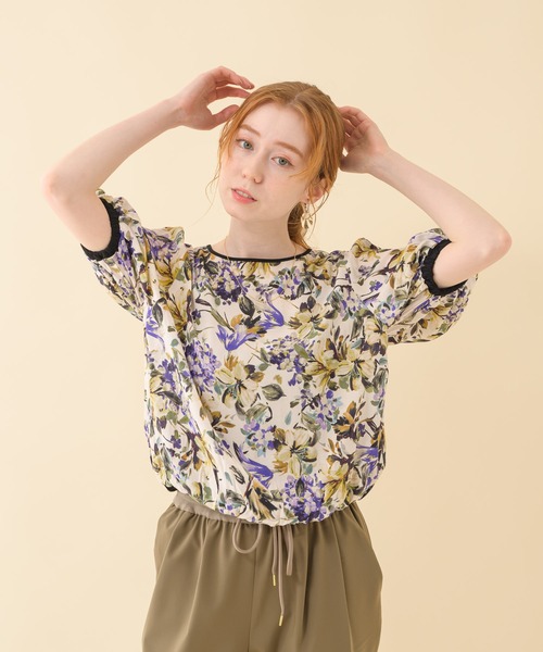 malla（マーラ）の「malla イペカビスコースフラワーブラウス（シャツ/ブラウス・レディース・ホワイト/ブラック・FREE）」の18枚目の写真